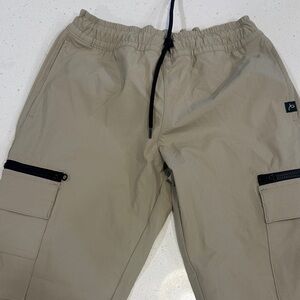 Art Class Beige Cargo Pants with Black Accents